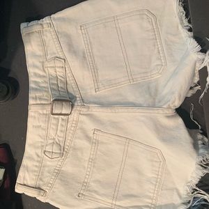 white jean shorts!
